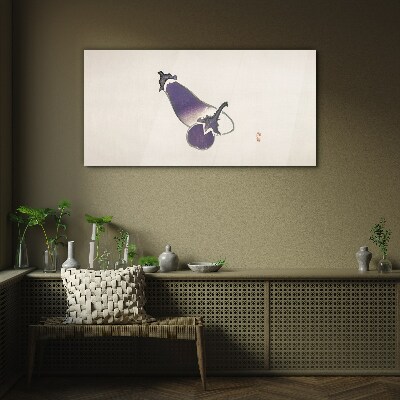 Obraz na skle Elegance zeleniny v minimalistickém stylu