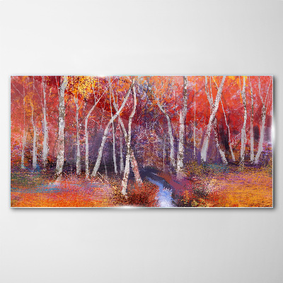 Obraz na skle Abstrakce Podzimní volně žijící zvířata