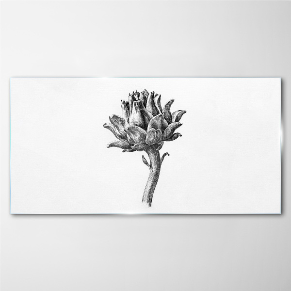 Obraz na skle Kreslení květin