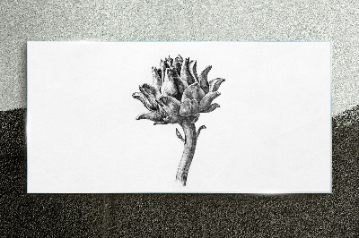 Obraz na skle Kreslení květin