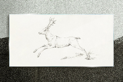 Obraz na skle Kreslení živočišného jelenu