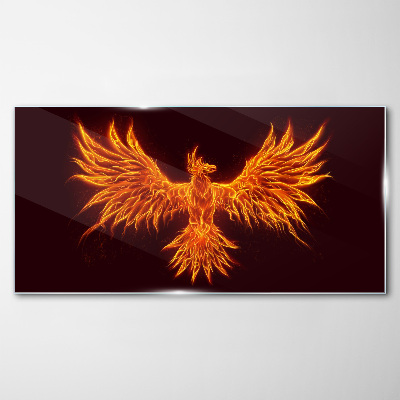 Obraz na skle Hořící Phoenix