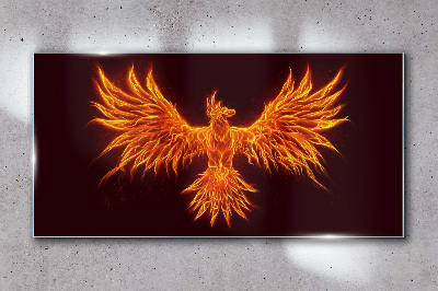 Obraz na skle Hořící Phoenix
