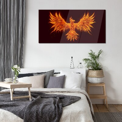 Obraz na skle Hořící Phoenix