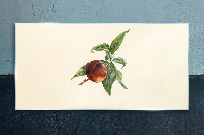 Obraz na skle Ovoce větev listy