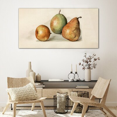 Obraz na skle Moderní ovoce hruška