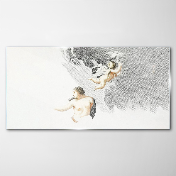 Obraz na skle Kreslení starověkých andělů