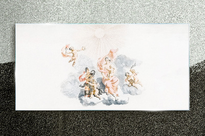 Obraz na skle Kreslení starověkých andělů mraky