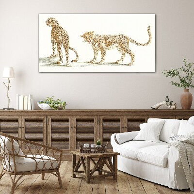 Obraz na skle Zvířata kočky leopardi
