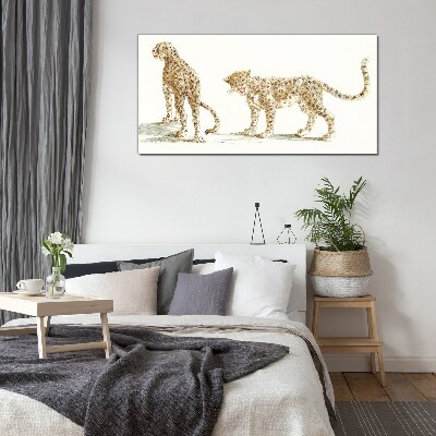 Obraz na skle Zvířata kočky leopardi