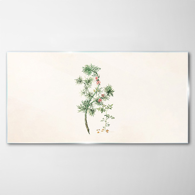 Obraz na skle Moderní rostlinná větev