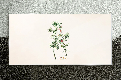 Obraz na skle Moderní rostlinná větev