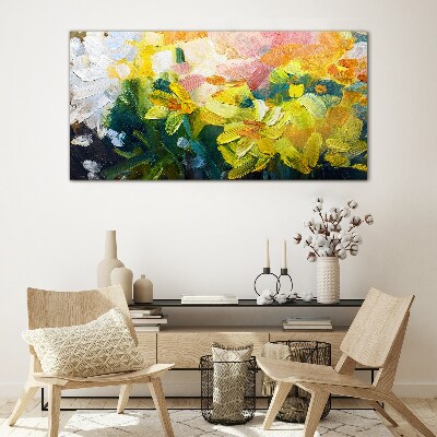 Obraz na skle Abstrakce květiny