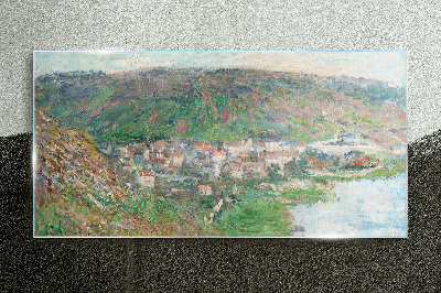 Obraz na skle Jarní krajina u řeky