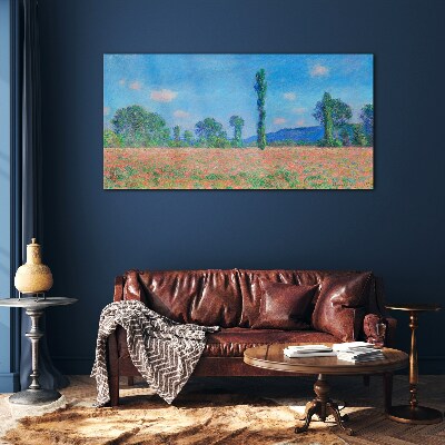 Obraz na skle Louky Monetová krajina