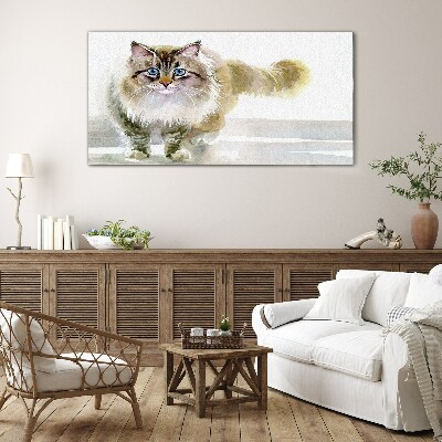 Obraz na skle Moderní zvířecí kočka