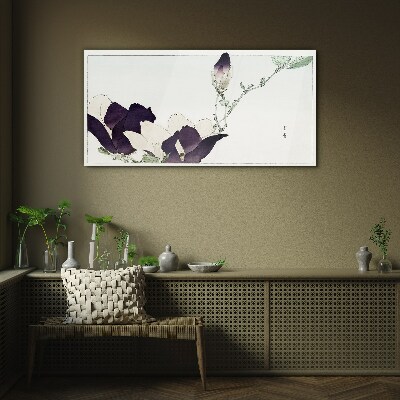 Obraz na skle Asijské květiny