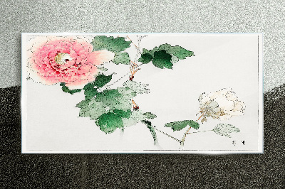 Obraz na skle Květinové listy květin