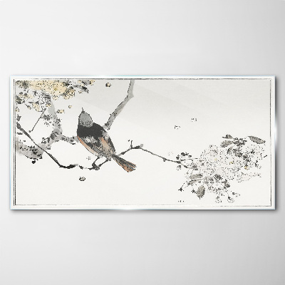 Obraz na skle Větev zvířat pták