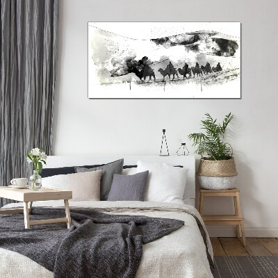 Obraz na skle Abstrakce pouštní zvířata
