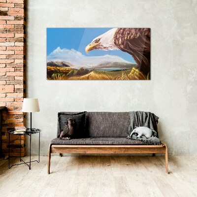 Obraz na skle Zvířecí pták orel obloha