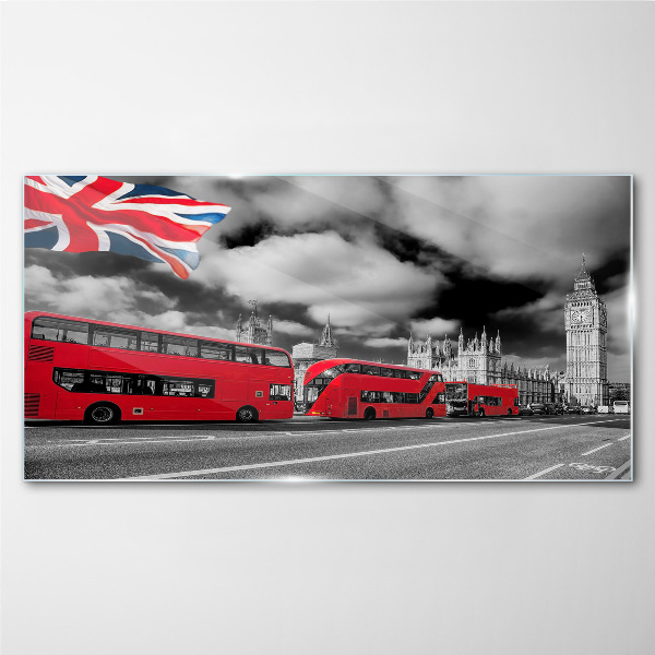 Obraz na skle Silniční londýnský autobus