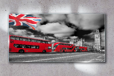 Obraz na skle Silniční londýnský autobus