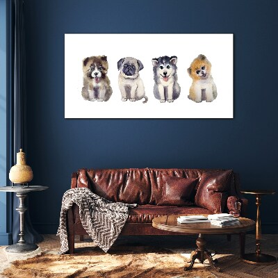 Obraz na skle Abstrakce zvířat psů