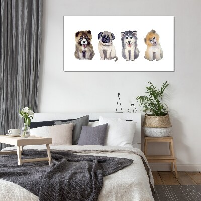 Obraz na skle Abstrakce zvířat psů