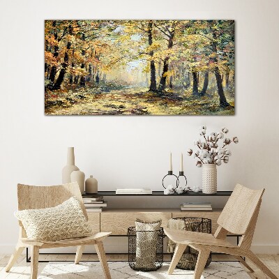 Obraz na skle Podzimní Les