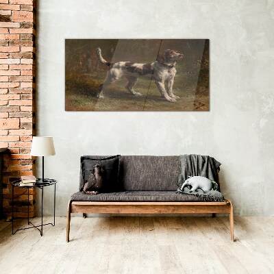 Obraz na skle Moderní lesní zvířecí pes