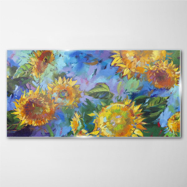 Obraz na skle Květiny slunečnic