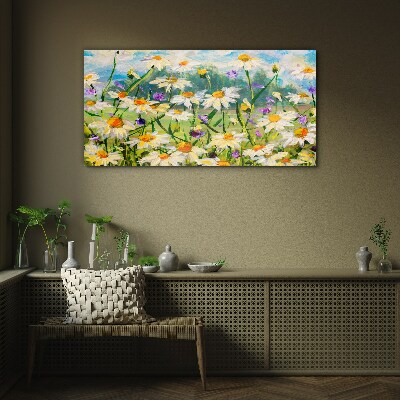 Obraz na skle Abstrakce květiny příroda