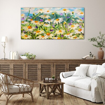 Obraz na skle Abstrakce květiny příroda