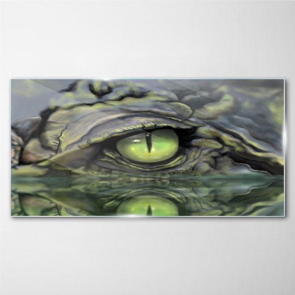 Obraz na skle Zvířecí krokodýlí oční voda