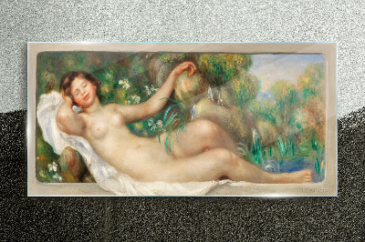 Obraz na skle Moderní ležící nahý