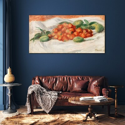 Obraz na skle Ovoce mandlí jahody