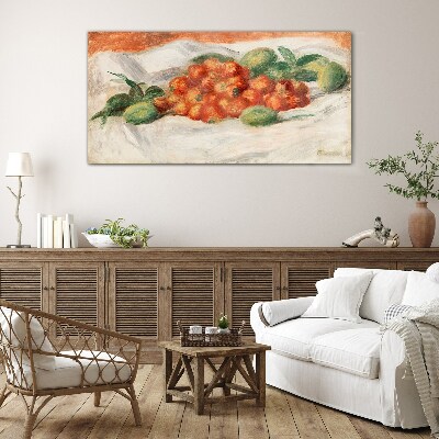 Obraz na skle Ovoce mandlí jahody