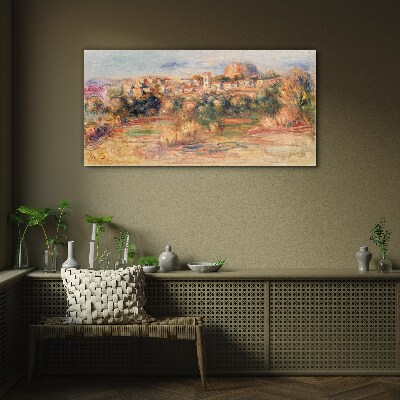 Obraz na skle Panoráma města Lesní obloha