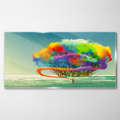 Obraz na skle Abstrakce strom