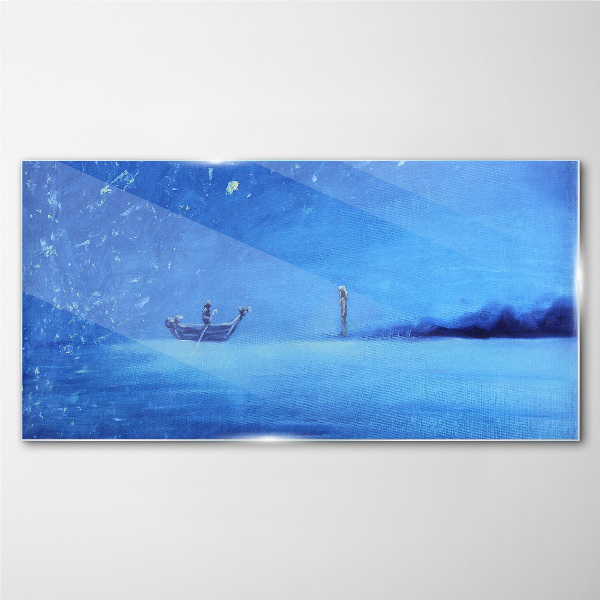 Obraz na skle Abstrakce mořská noc