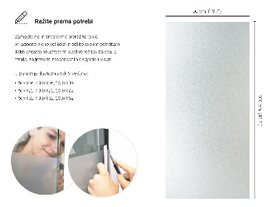 Okenní fólie mléčná, průsvitná