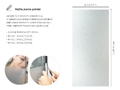 Okenní fólie v mléčném provedení průsvitná