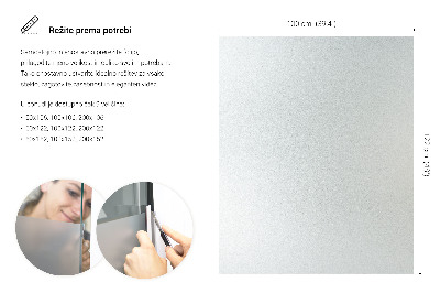 Okenní fólie mléčná, průsvitná