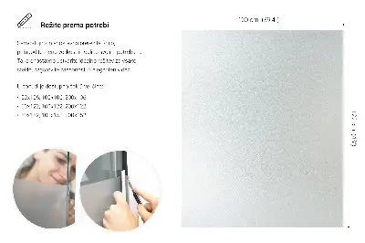Okenní fólie v mléčném provedení průsvitná