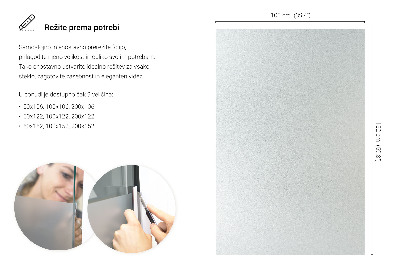 Okenní fólie mléčná, průsvitná