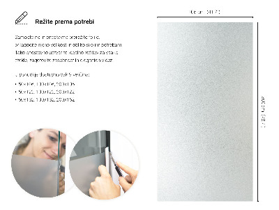 Okenní fólie mléčná, průsvitná