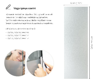 Okenní fólie mléčná, průsvitná