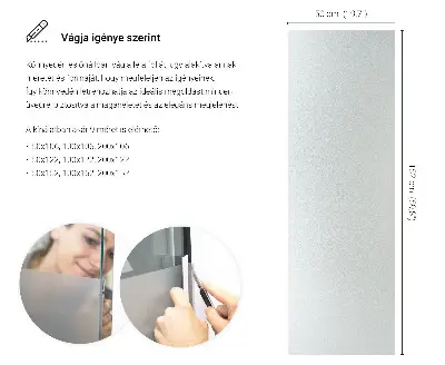 Okenní fólie v mléčném provedení průsvitná