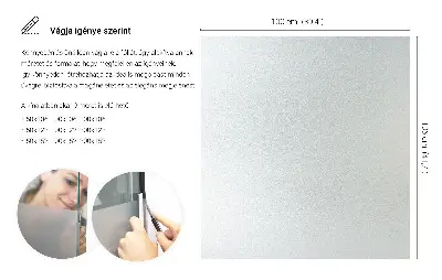 Okenní fólie v mléčném provedení průsvitná